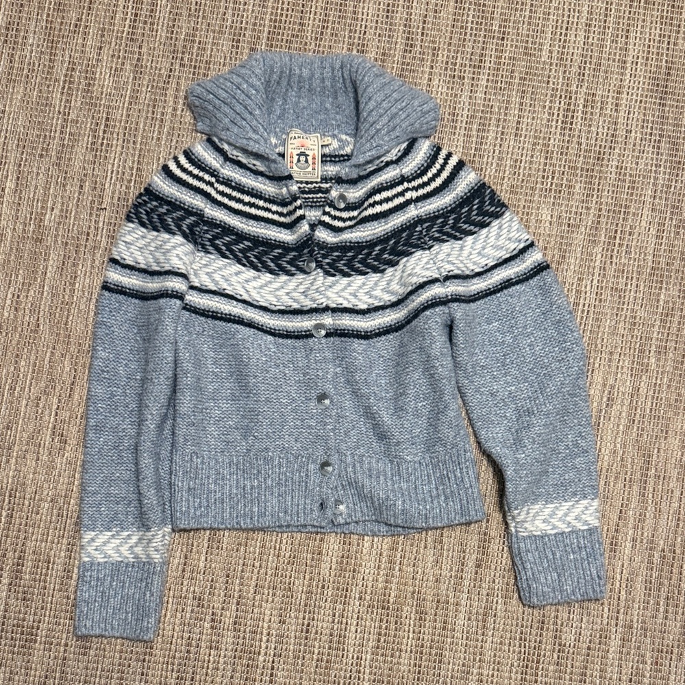 Faherty Native Knitter Eyedazzler Alpaca Blend Cardigan